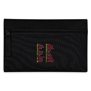 Morse Alphabet - Pencil Case - black - Front