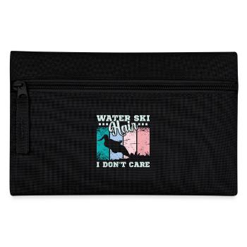 Water ski hair I don't care - Pencil Case - black - Front