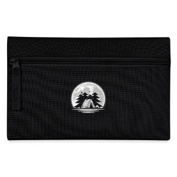 Camp Camping Camper Mond - Federtasche - Schwarz - Vorne