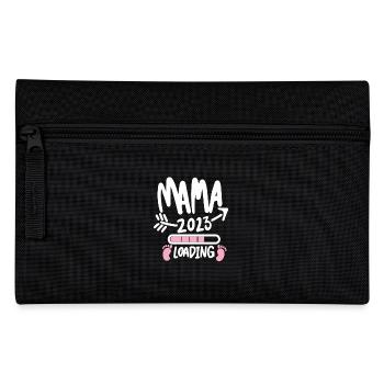Mama 2023 loading - Werdende Mutter 2023 - Federtasche - Schwarz - Vorne