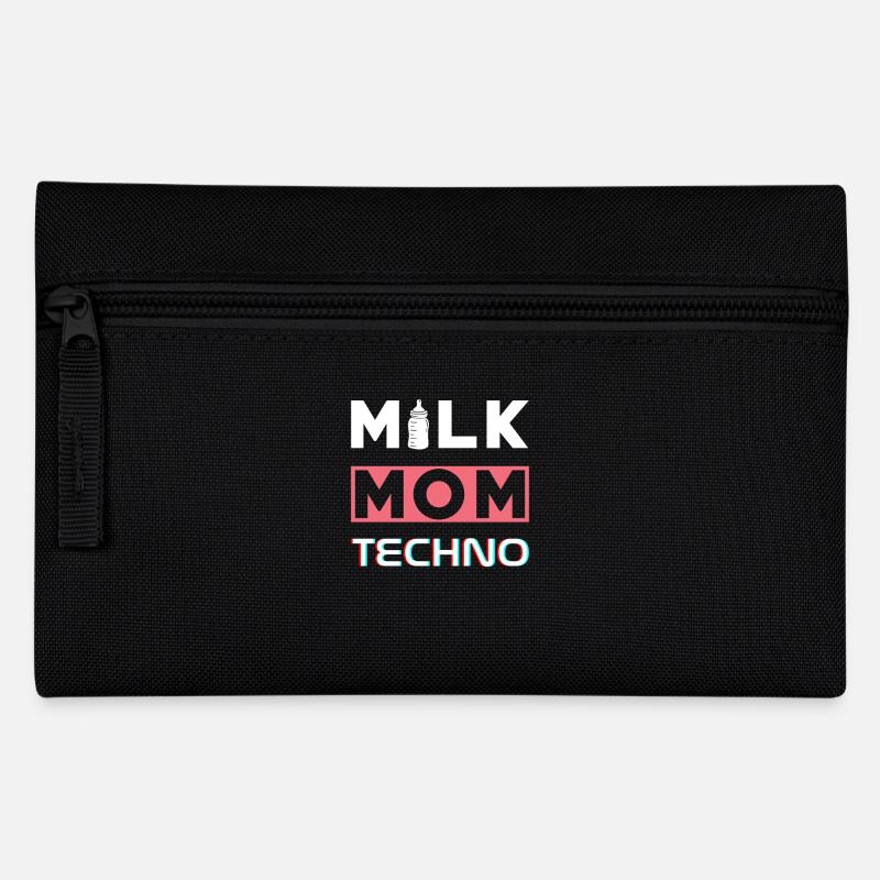 Milk Mom Techno - Federtasche - Schwarz