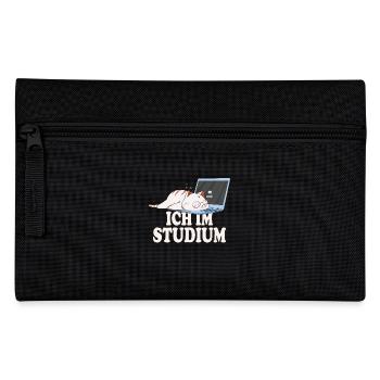 Ich im Studium schlafende katze - Federtasche - Schwarz - Vorne