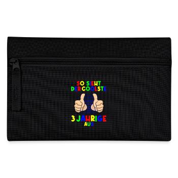 3. Geburtstag So sieht der coolste 3 Jährige aus - Federtasche - Schwarz - Vorne
