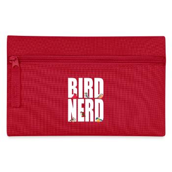 Birds Bird Nerd - Pencil Case - red - Front