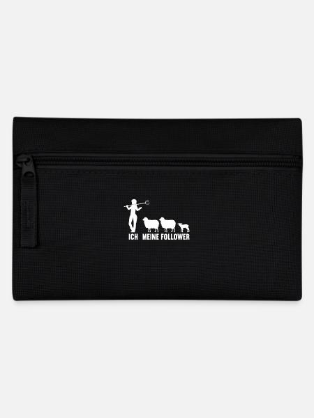 Ich und meine Follower Landwirtin Schaf Schafe - Federtasche - Schwarz