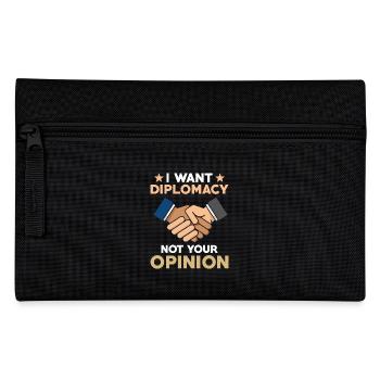Diplomaten Geschenk - Federtasche - Schwarz - Vorne