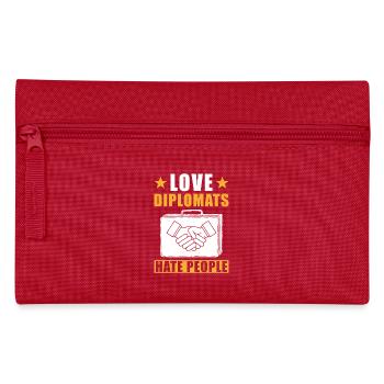 Diplomaten Geschenk - Federtasche - Rot - Vorne