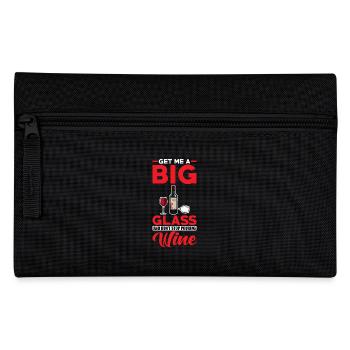 Vin rouge Apportez-moi un grand verre de vin - Trousse - noir - Devant