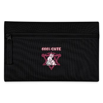 666% Cute kawaii Satanic Goth - Pencil Case - black - Front