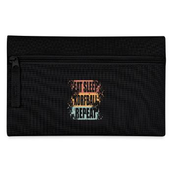 Korfball Eat Sleep Repeat - Pencil Case - black - Front