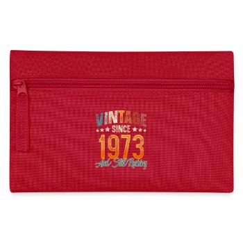1973 Année de naissance Anniversaire Année de construction Millésime - Trousse - rouge - Devant