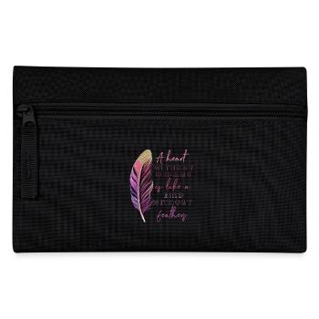Inspiration Saying Feather - Pencil Case - black - Front