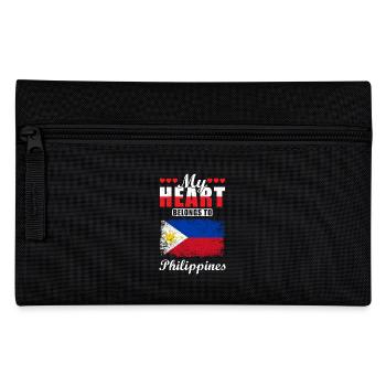 My Heart Belongs to Philippines - Federtasche - Schwarz - Vorne