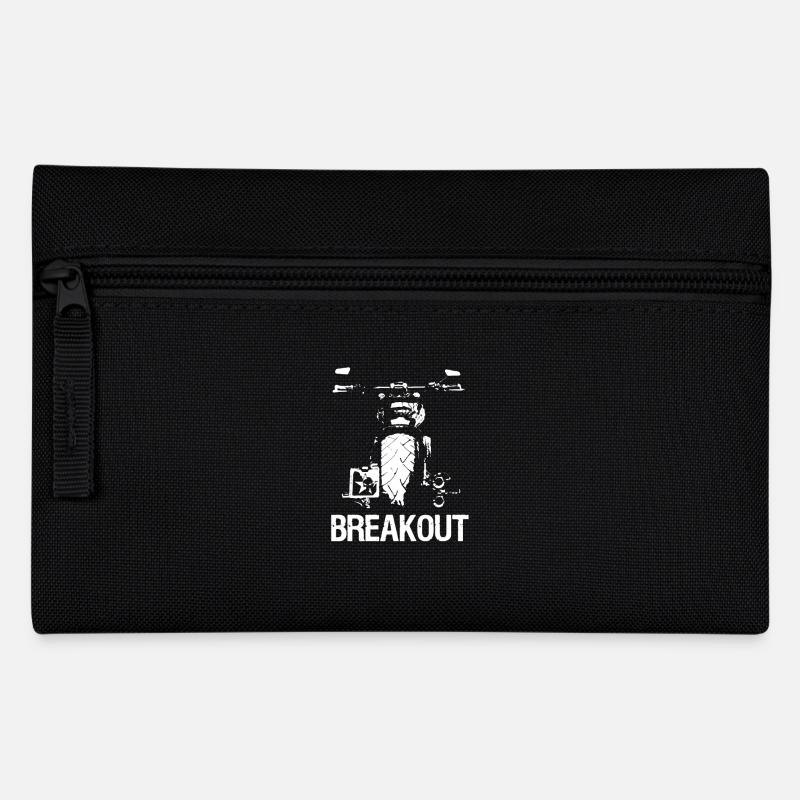 BREAKOUT - Chopper Softail Motorrad Vintage Biker - Federtasche - Schwarz