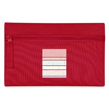 Background Pastel Rectangle - Pencil Case - red - Front