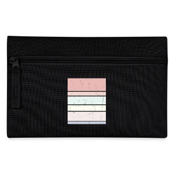 Rectangle pastel d’arrière-plan - Trousse - noir - Devant