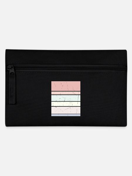 Hintergrund Pastell Rechteck - Federtasche - Schwarz