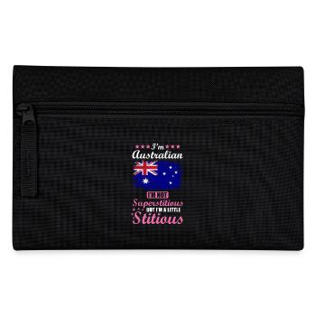 Australian Gift Funny Saying Australia - Pencil Case - black - Front