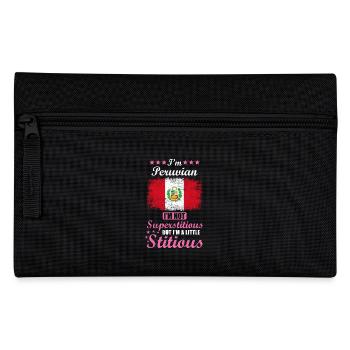 Peruvian Gift Funny Saying Peru - Pencil Case - black - Front