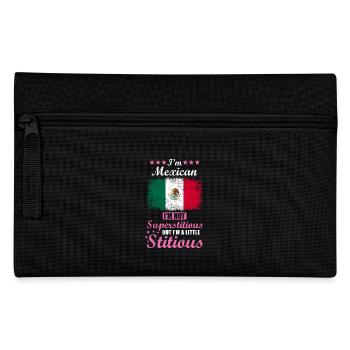 Mexican Gift Funny Saying Mexico - Pencil Case - black - Front