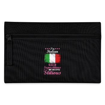 Italian Gift funny saying Italy - Pencil Case - black - Front