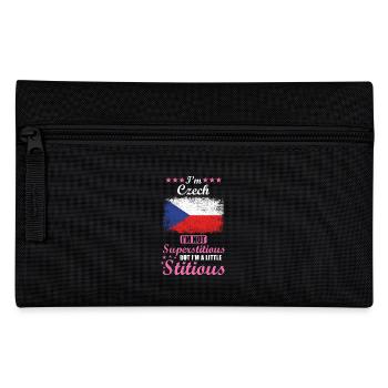 Czech Mrs. Superstitious Stitious - Pencil Case - black - Front