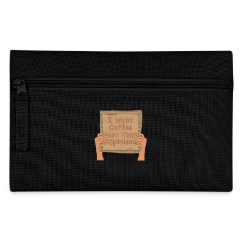 I want Coffee not your Opinion - Federtasche - Schwarz - Vorne
