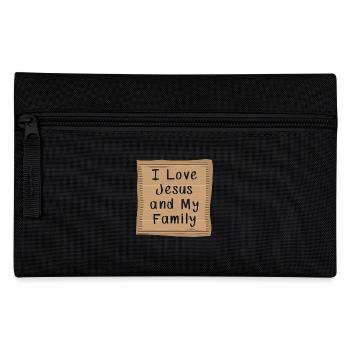 I love Jesus and my Family - Federtasche - Schwarz - Vorne