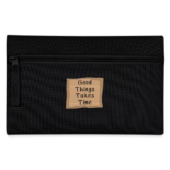 Good things take Time - Pencil Case - black - Front