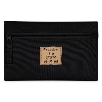 Freedom is a State of Mind - Federtasche - Schwarz - Vorne