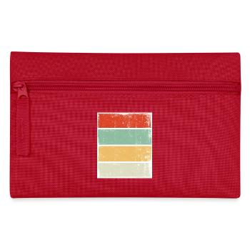 Rétro Arrière-plan Sunset Grunge - Trousse - rouge - Devant