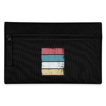 Rétro Arrière-plan Sunset Grunge - Trousse - noir - Devant