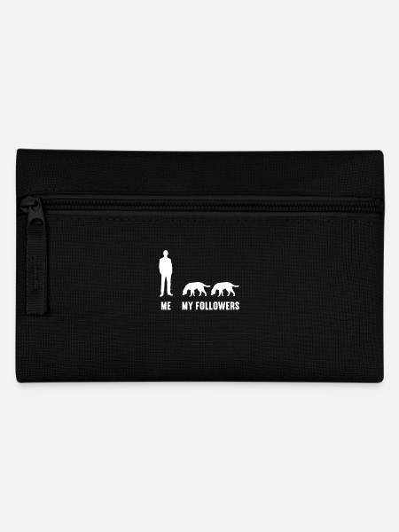 Ich und meine Follower Hund Hunde Hündchen Hunde - Federtasche - Schwarz