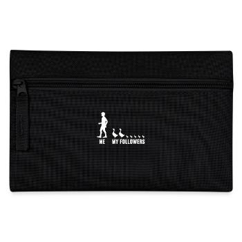 Me and my followers farmer goose geese - Pencil Case - black - Front