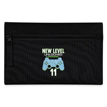 11 Years old 11 birthday outfit Gamer Gaming - Pencil Case - black - Front