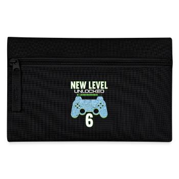 6 Years old 6 birthday outfit Gamer Gaming - Pencil Case - black - Front