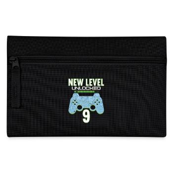 9 Years old 9 birthday outfit Gamer Gaming - Pencil Case - black - Front