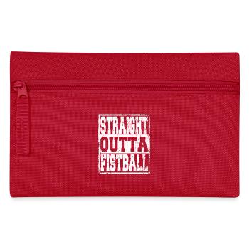 Fistball Spruch lustig - Federtasche - Rot - Vorne