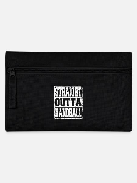 Handball Spruch lustig - Federtasche - Schwarz