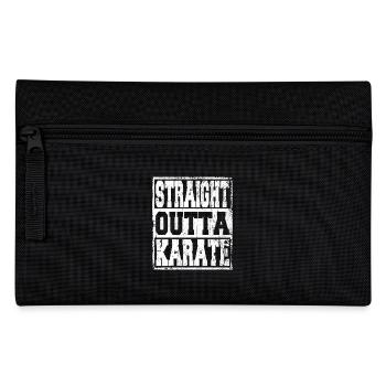 Karate saying funny - Pencil Case - black - Front