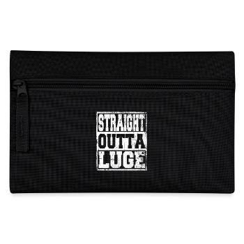 Luge Spruch lustig - Federtasche - Schwarz - Vorne