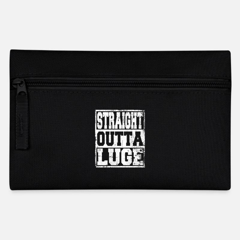 Luge Spruch lustig - Federtasche - Schwarz