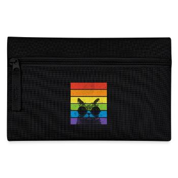 Pride Cat | Rainbow | Cat lovers - Pencil Case - black - Front