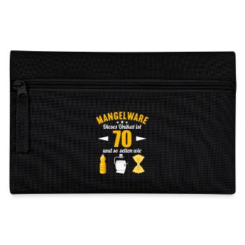 Mangelware Unikat selten 70 Jahre 70. Geburtstag - Federtasche - Schwarz - Vorne