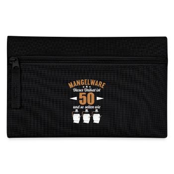 Mangelware Unikat selten 50 Jahre 50. Geburtstag - Federtasche - Schwarz - Vorne
