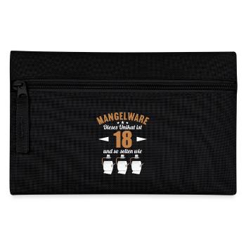 Mangelware Unikat selten 18 Jahre 18. Geburtstag - Federtasche - Schwarz - Vorne