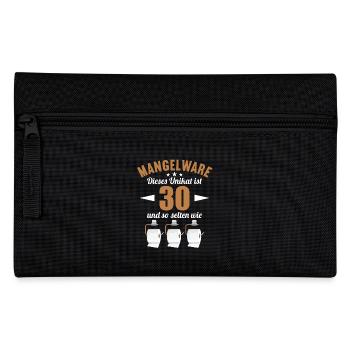 Mangelware Unikat selten 30 Jahre 30. Geburtstag - Federtasche - Schwarz - Vorne