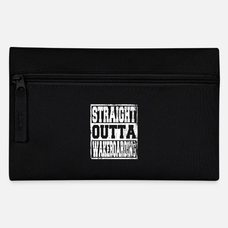 Wakeboarding Spruch lustig - Federtasche - Schwarz
