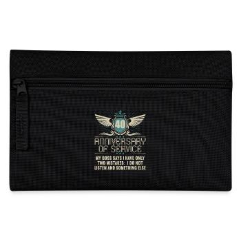 40 years of service 40 years of service - Pencil Case - black - Front