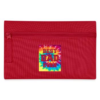Father Papa Best Dad Best Dad Ever Hippie - Pencil Case - red - Front